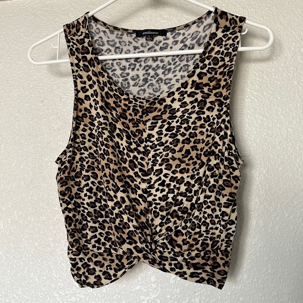 Cheetah Print Top - Crop Top